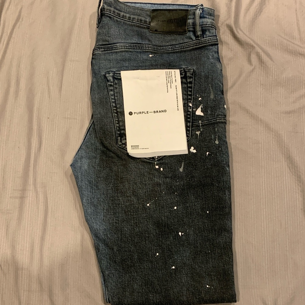 Purple Brand Relaxed Fit Men's Jeans - Black